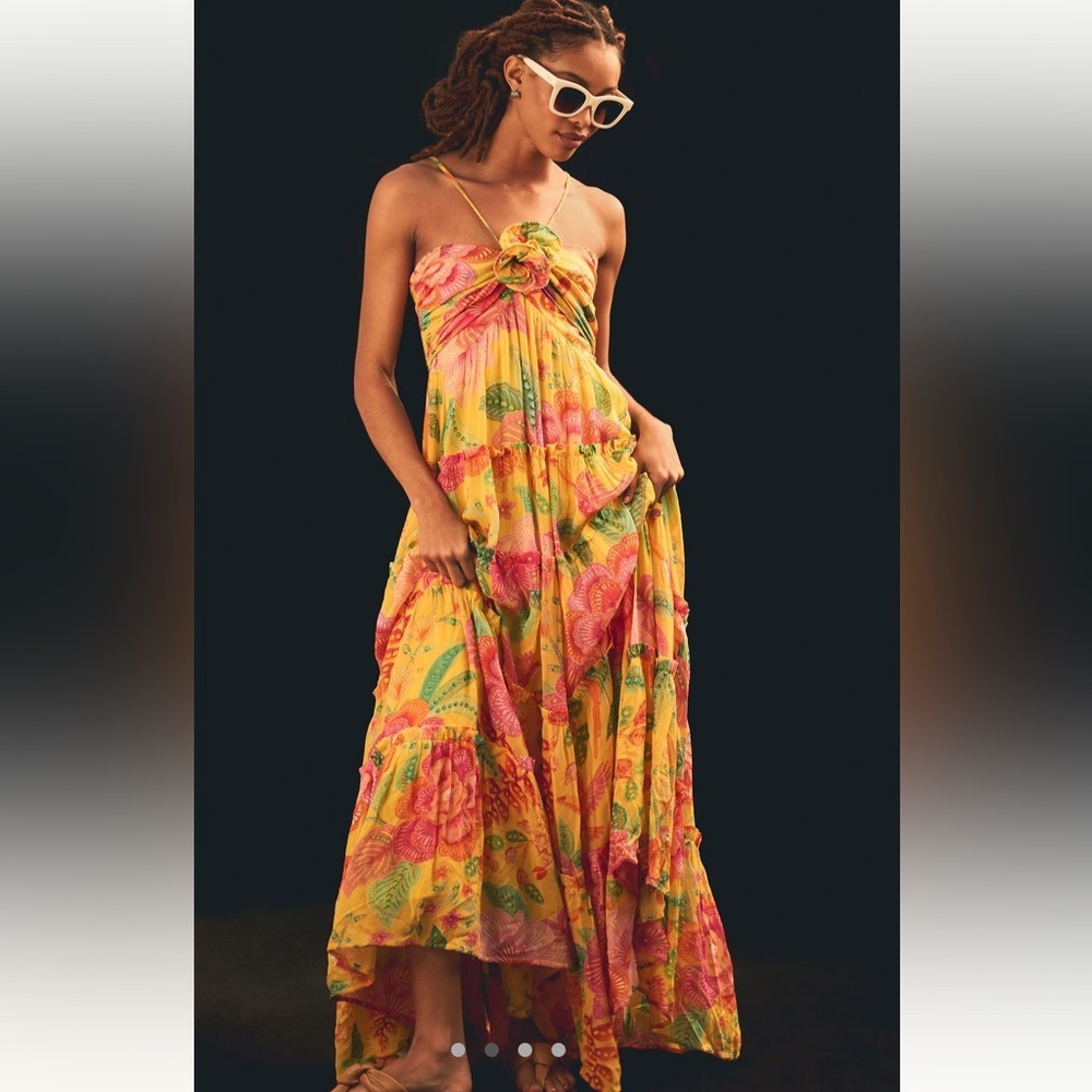 FARM Rio Macaw Bloom Maxi Dress- size XS